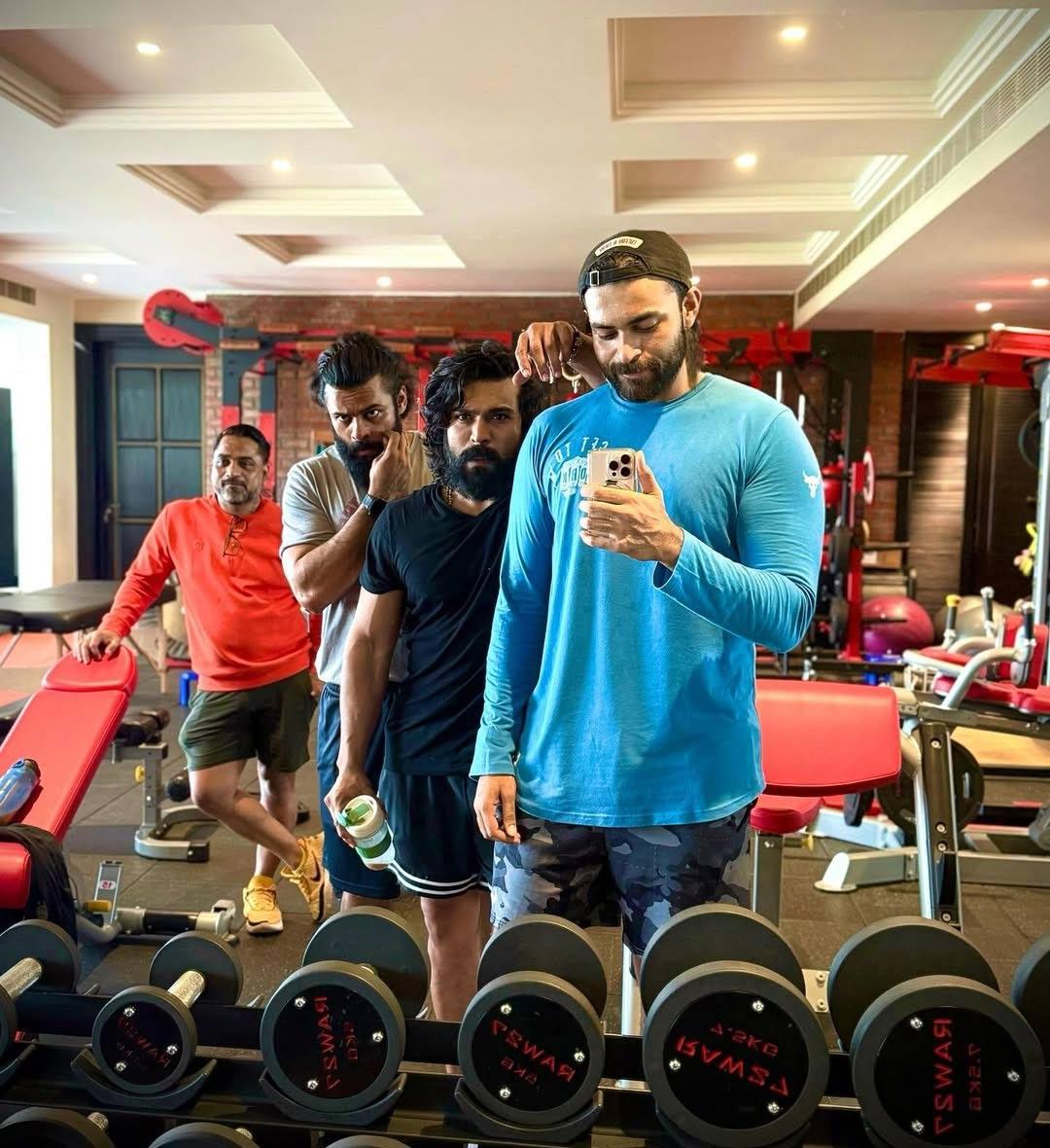 Mega Trio Sweating in the Gym