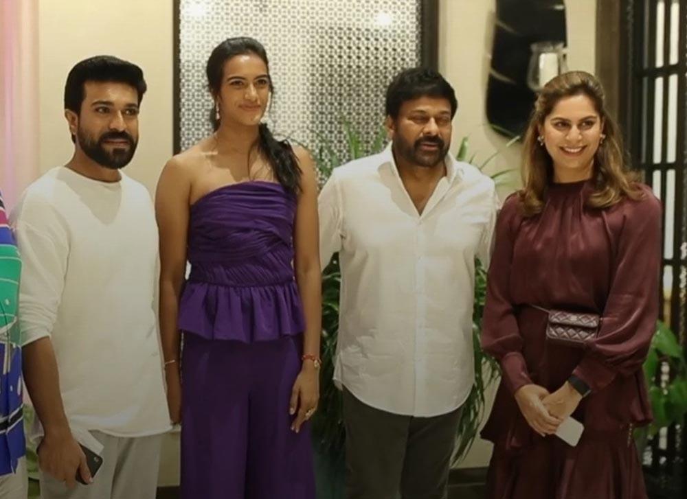Megastar Chiranjeevi felicitates PV Sindhu
