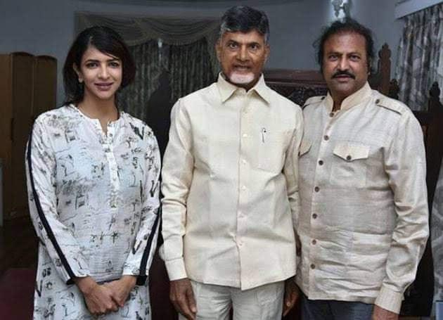 Mohan Babu and Lakshmi meet Chandrababu 