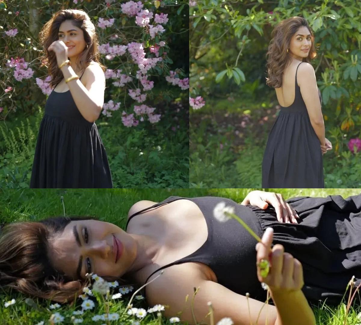 Mrunal Thakur enjoying in the lap of the nature