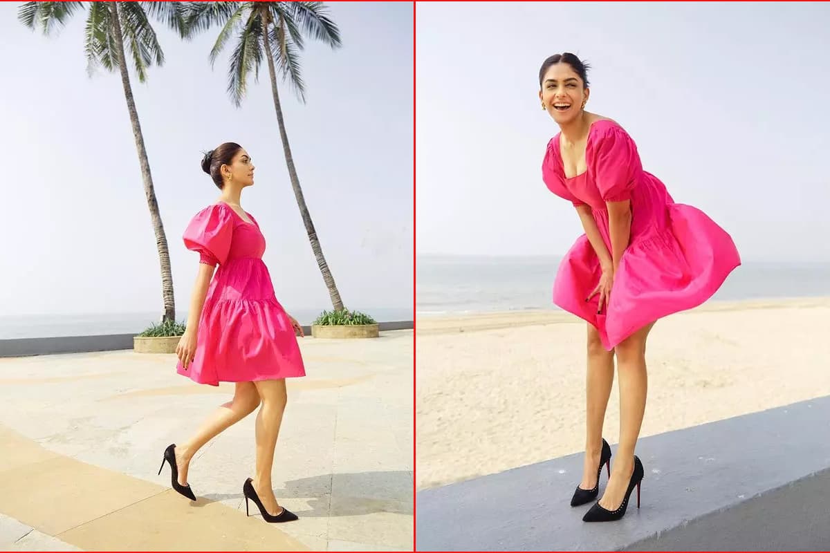 Mrunal Thakur latest glamour look