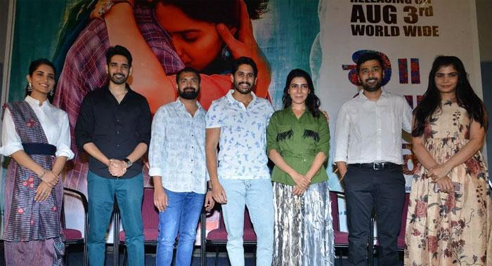 Naga Chaitanya and Samantha promotes Chi La Sow Movie
