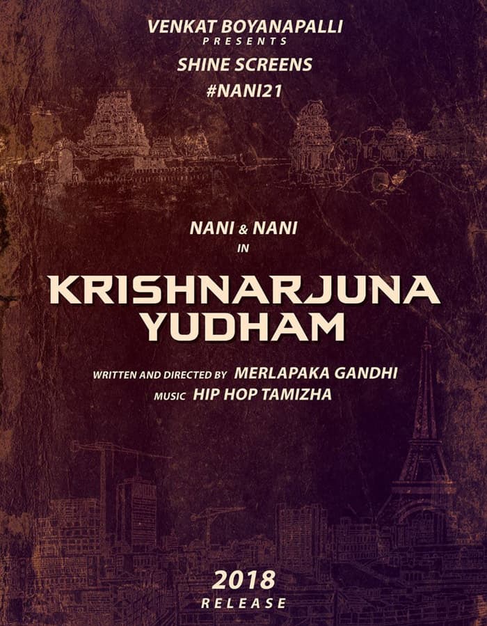 Nani21 Title Krishnarjuna Yudham Announced