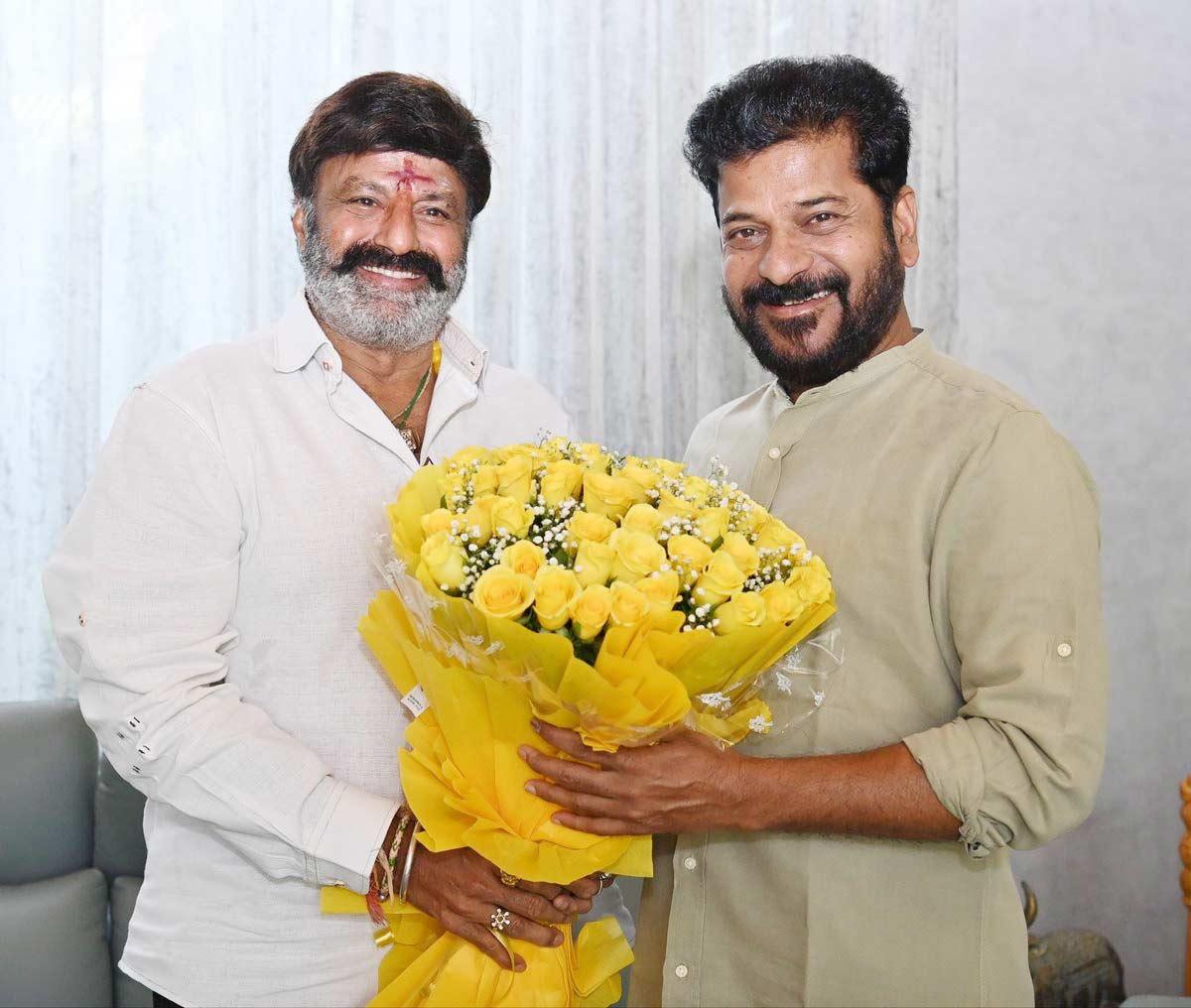 Natasimham meets Telangana CM Revanth Reddy