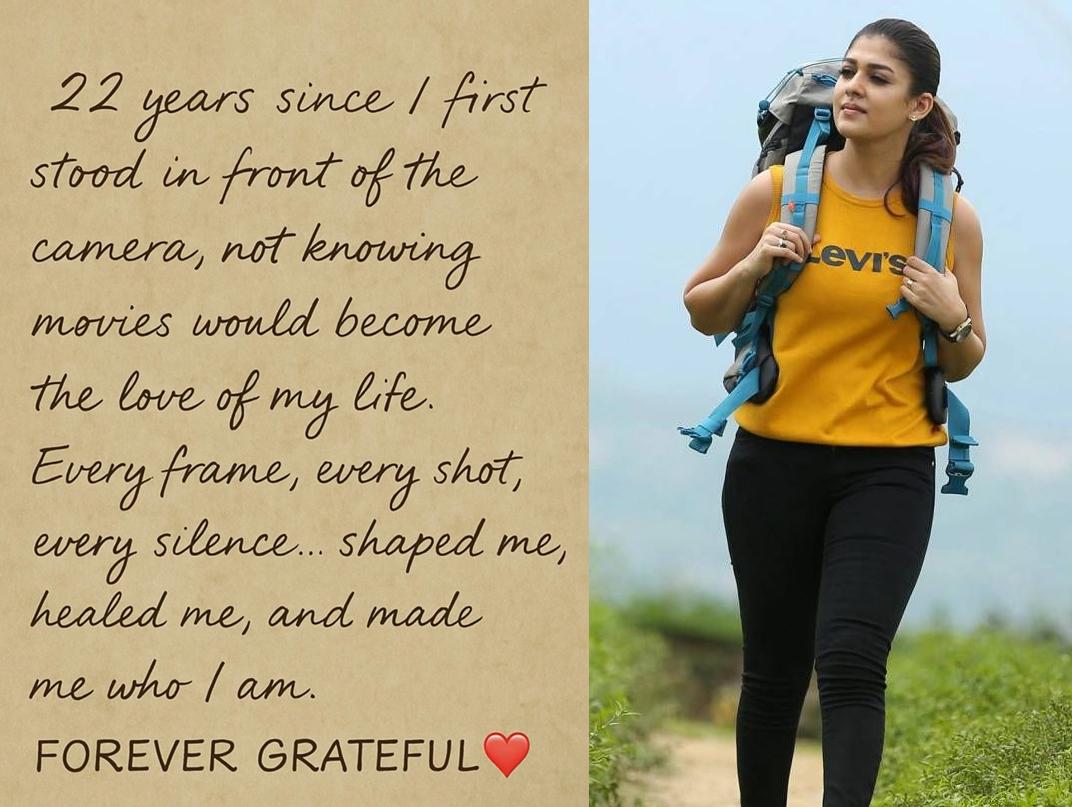 Nayanthara Completes 22 Years In Career