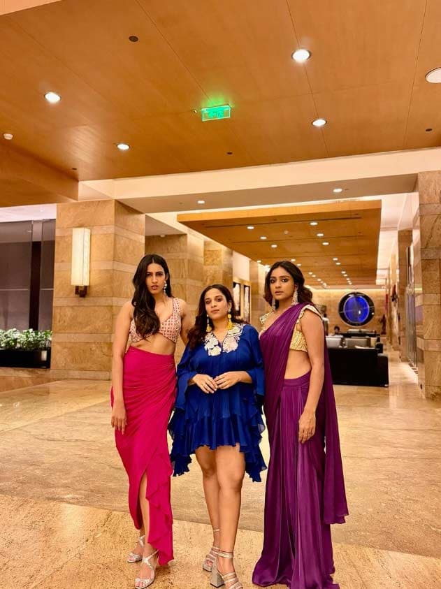 Niharika and her friends in Mumbai