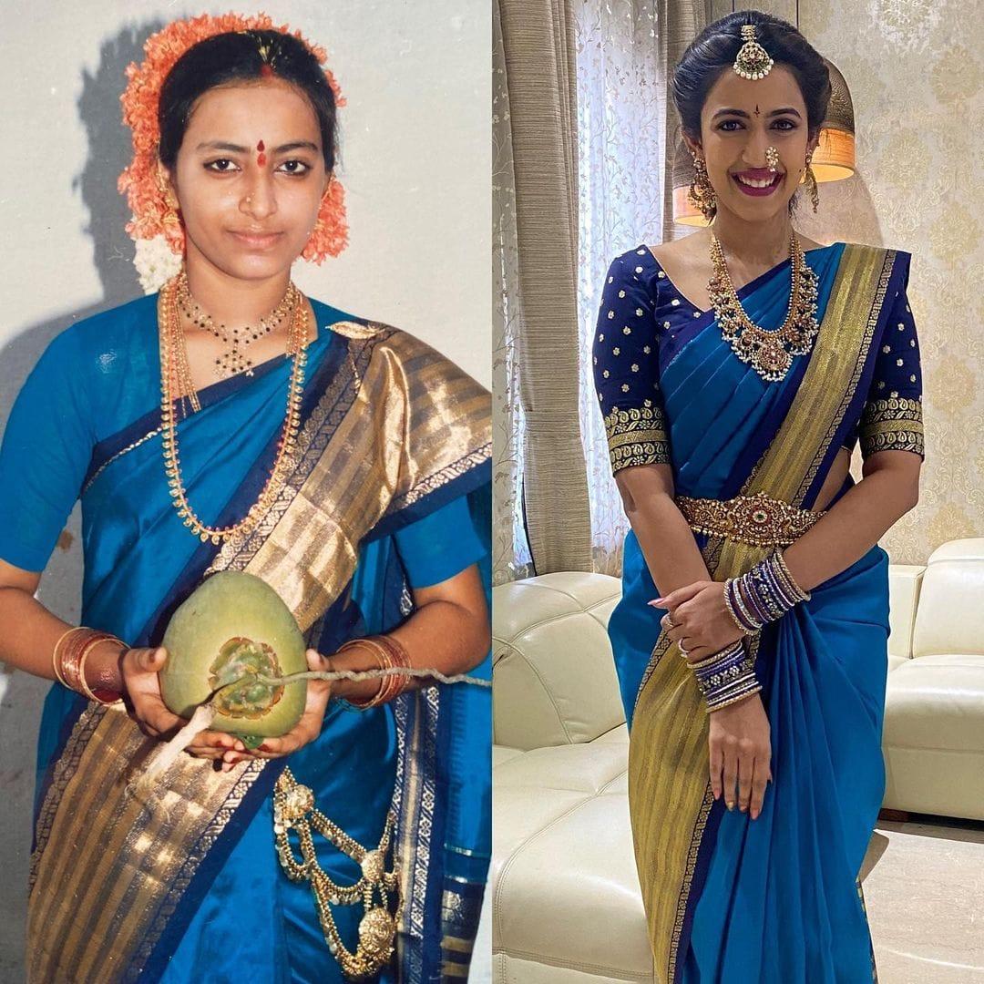 Niharika - Remodelling Her Mother's 32 Year Old Engagement Saree