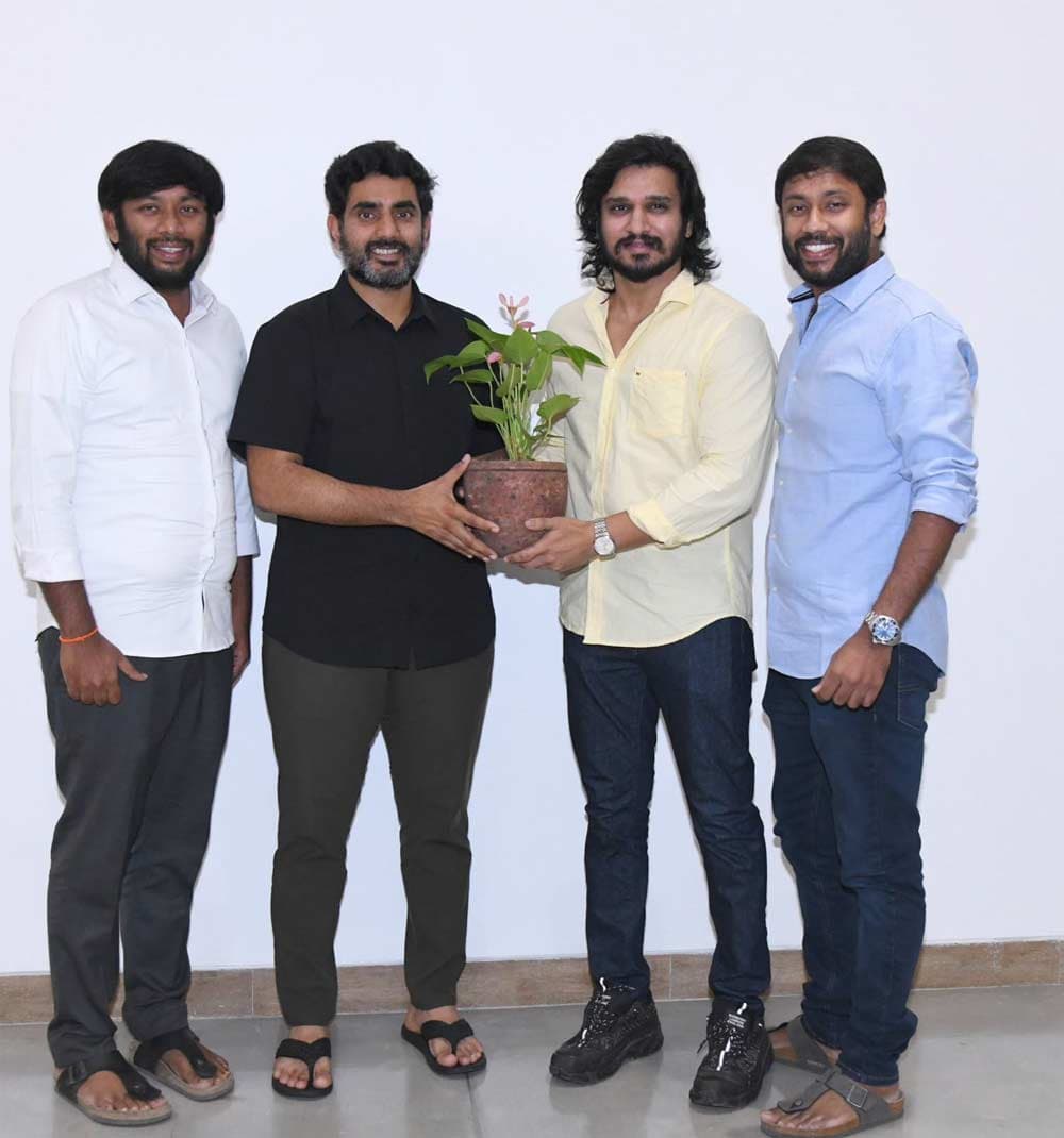 Nikhil meets Nara lokesh