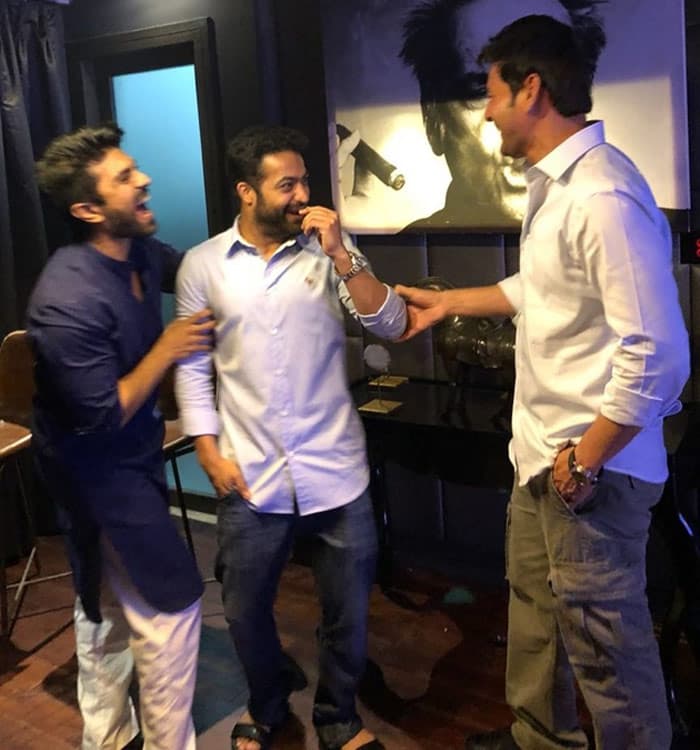NTR, Charan, Mahesh Babu in Party Mood
