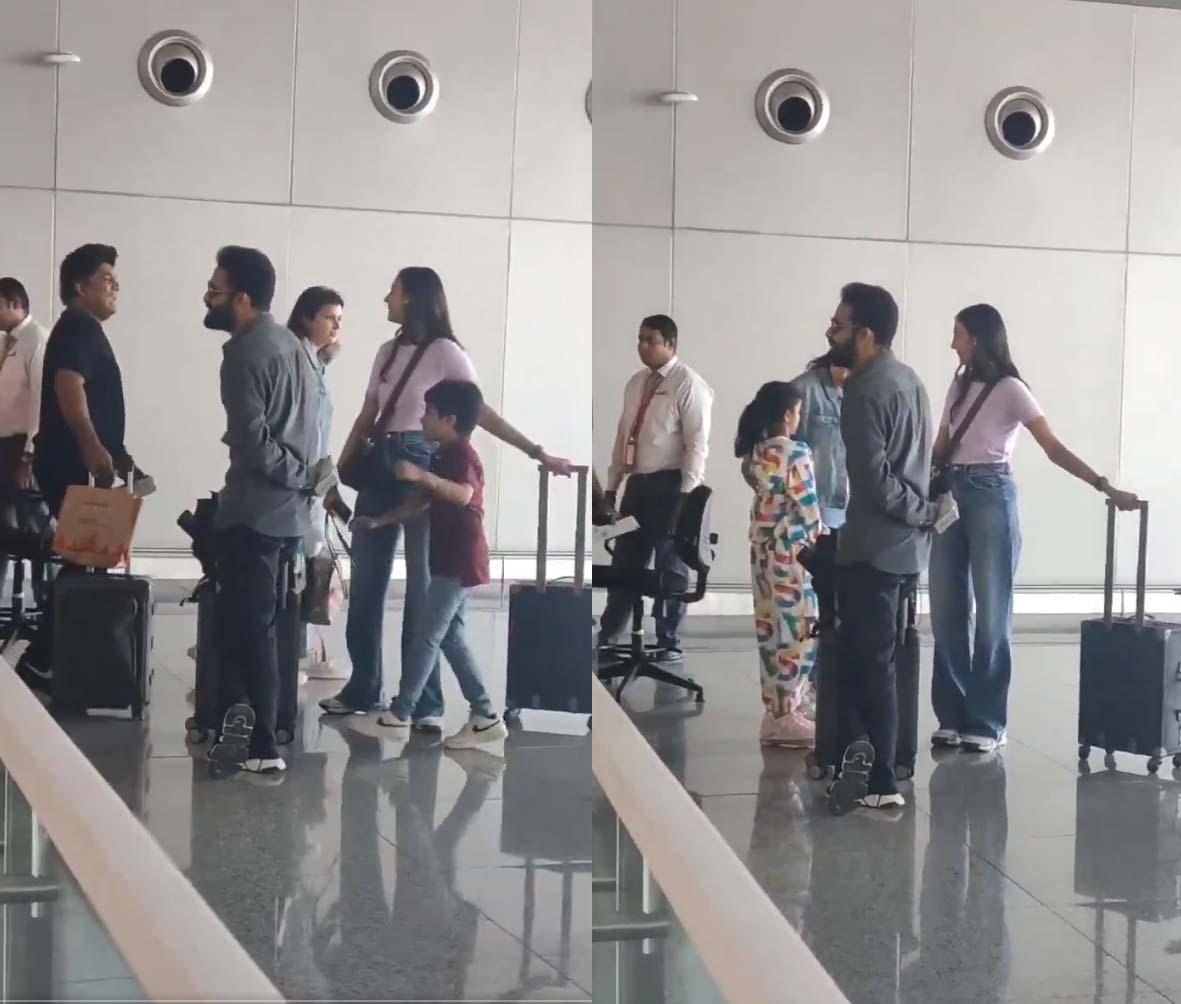 NTR family at the airport