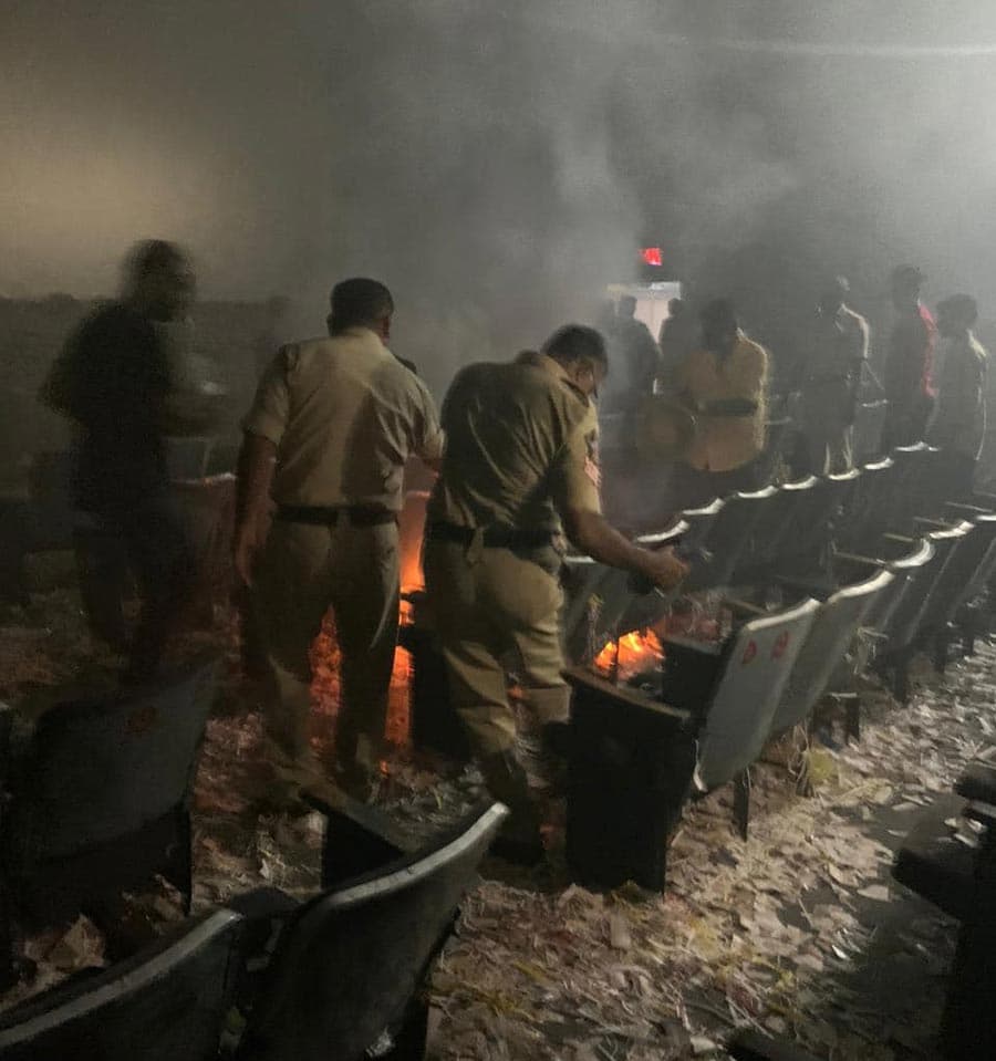 NTR fans damage many theaters with Simhadri re-release