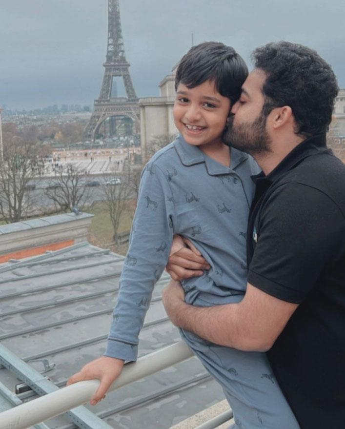 NTR snap with his son from France goes viral