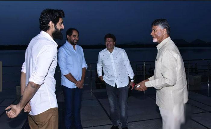 NTR team Meets Chandrababu Naidu