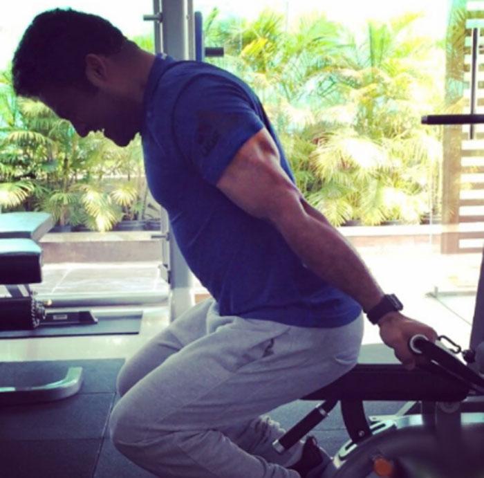 NTR Workouts Pic Sensation in Social Media