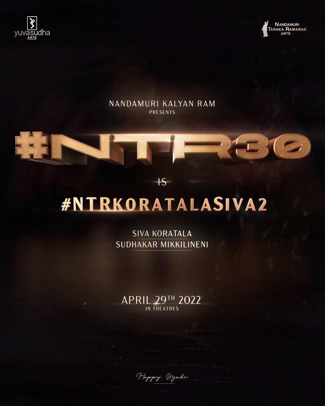 NTR30: NTR and Koratala Siva combo fix