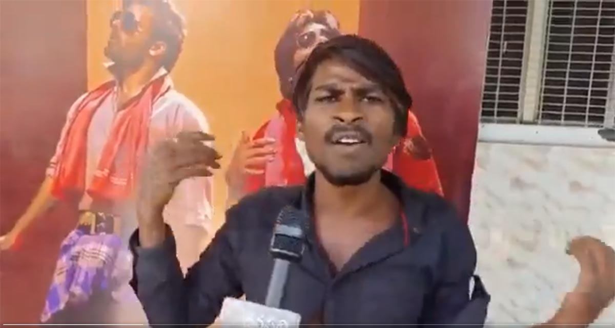 Pawan Kalyan fan who cut his hand with a blade