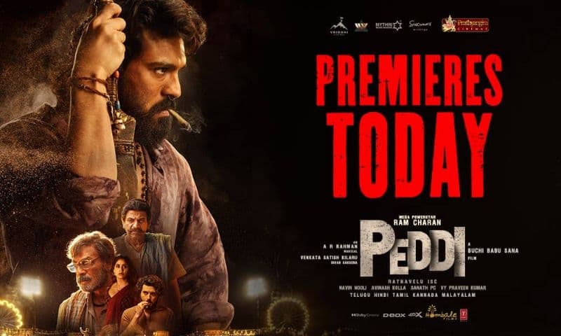 Peddi celebrity premiere at Mythri Vimal