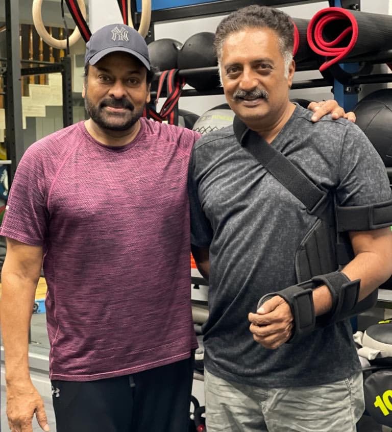Pic Talk: Chiranjeevi, Prakash Raj clicked at gym