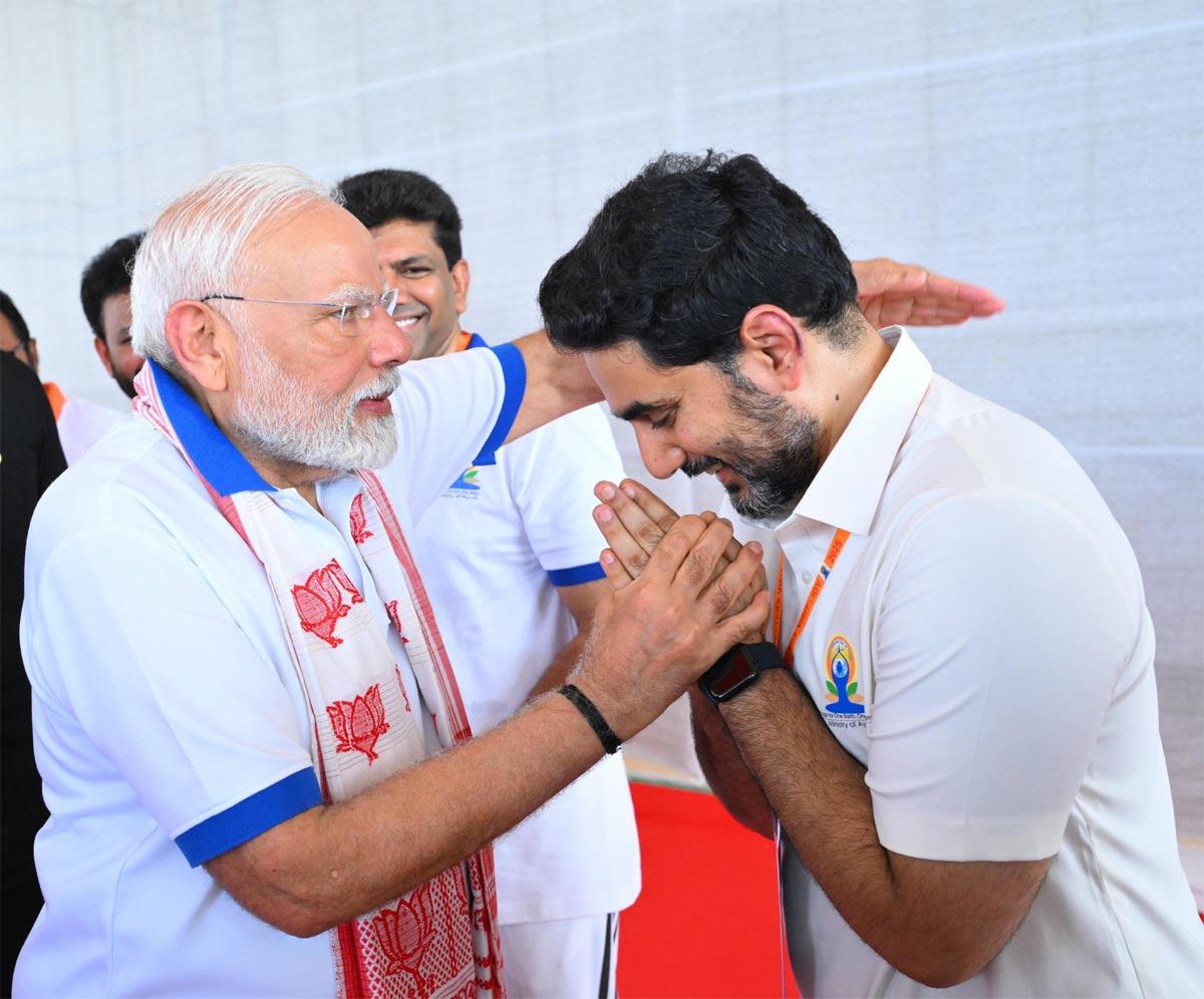 PM Modi gave credit to Lokesh