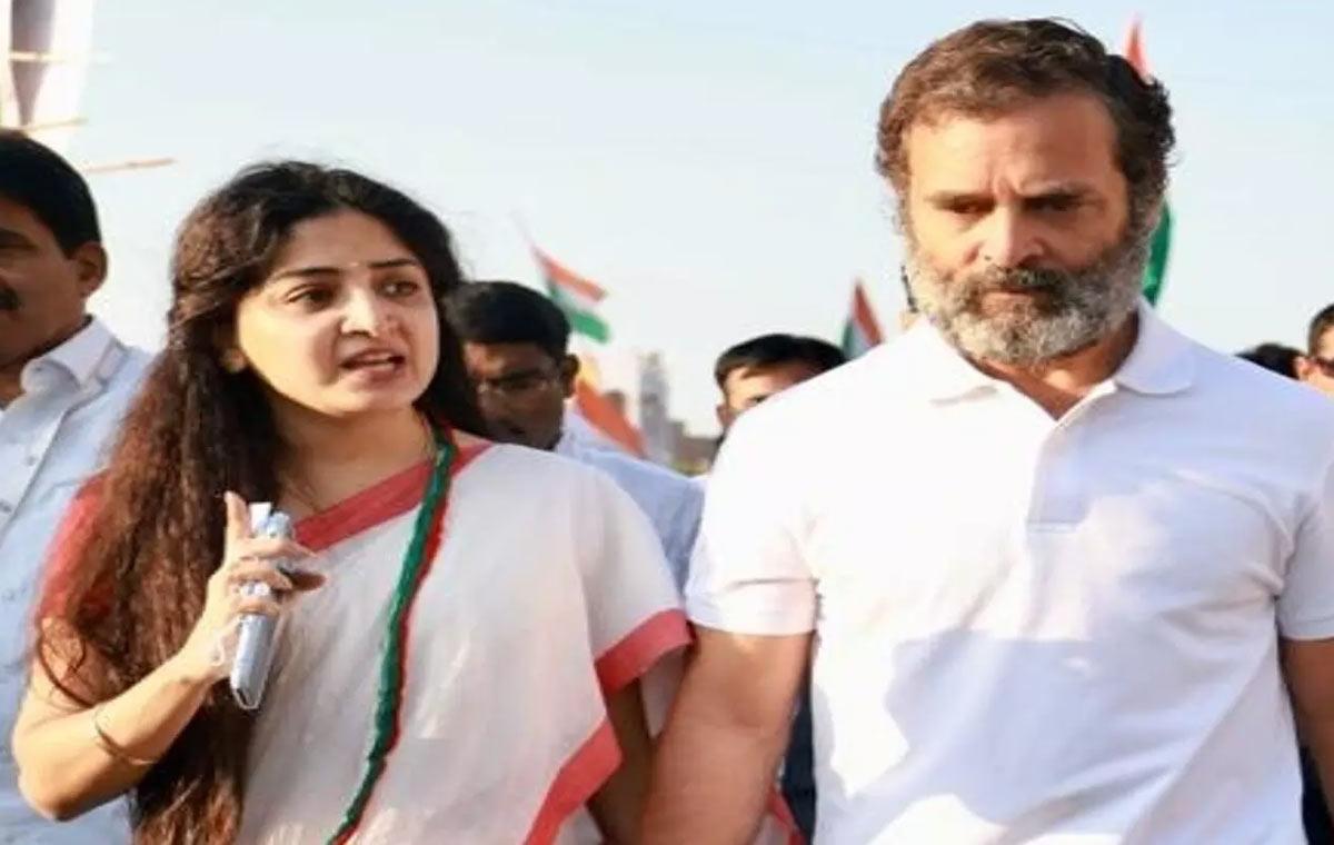 Poonam Kaur Participated in Rahul Gandhi Bharat Jodo Yatra