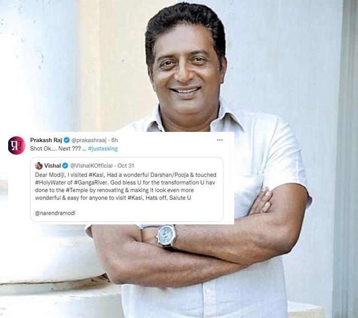 Prakash Raj satirical tweet on Hero Vishal 