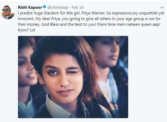 priya prakash varrier sensation continues