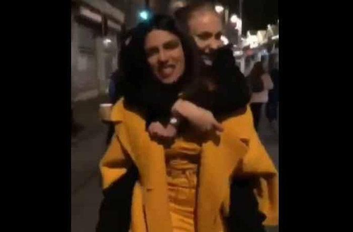Priyanka Chopra gives â€˜sister-in-lawâ€™ Sophie Turner a piggyback