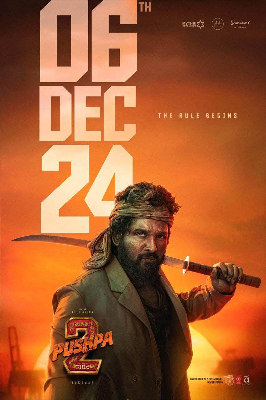 Pushpa 2 to Hit Theatres Worldwide on December 6th, 2024