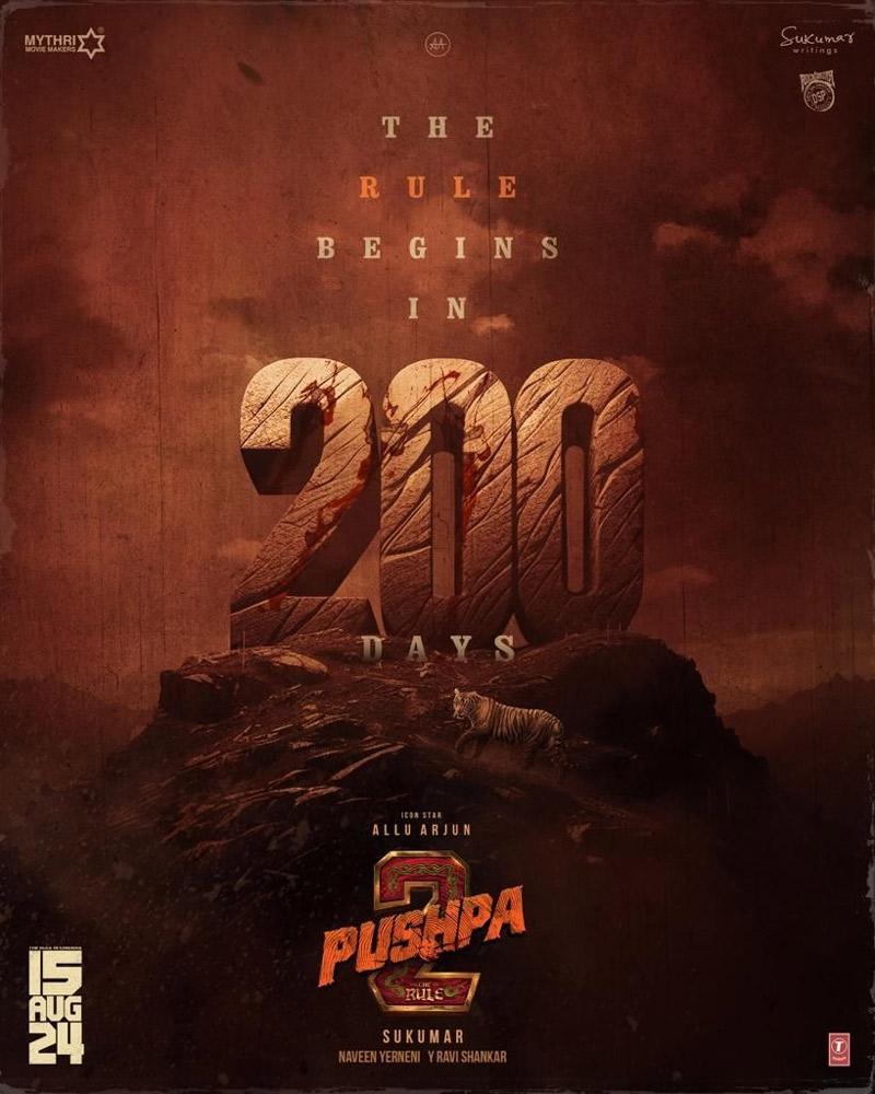 Pushpa The Rule begins in 200 Days