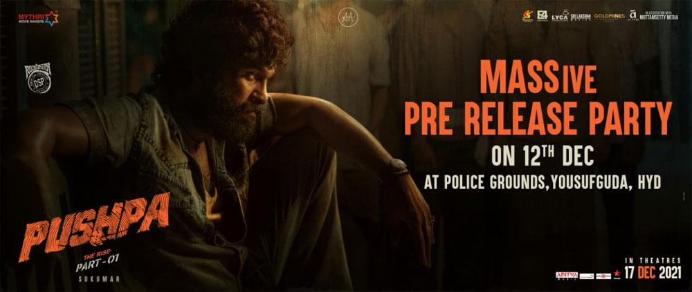 Pushpa treat with pre-release party