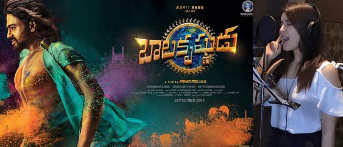 Raashi Khanna Sings Song for Balakrishnudu 