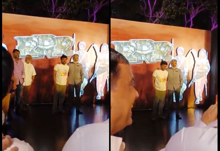 Rajamouli and Anil Ravipudi shake their legs to Natu Natu song