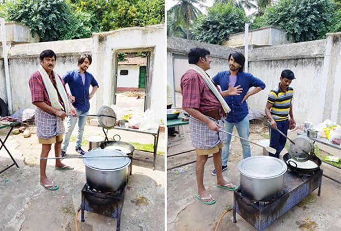 Rajendra Prasad Cooking Pics Viral In Social Media 