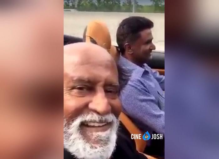 Rajinikanth's Posted Selfie Video in Social Media