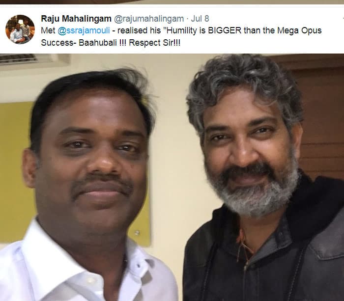 Raju Mahalingam Meets SS Rajamouli 