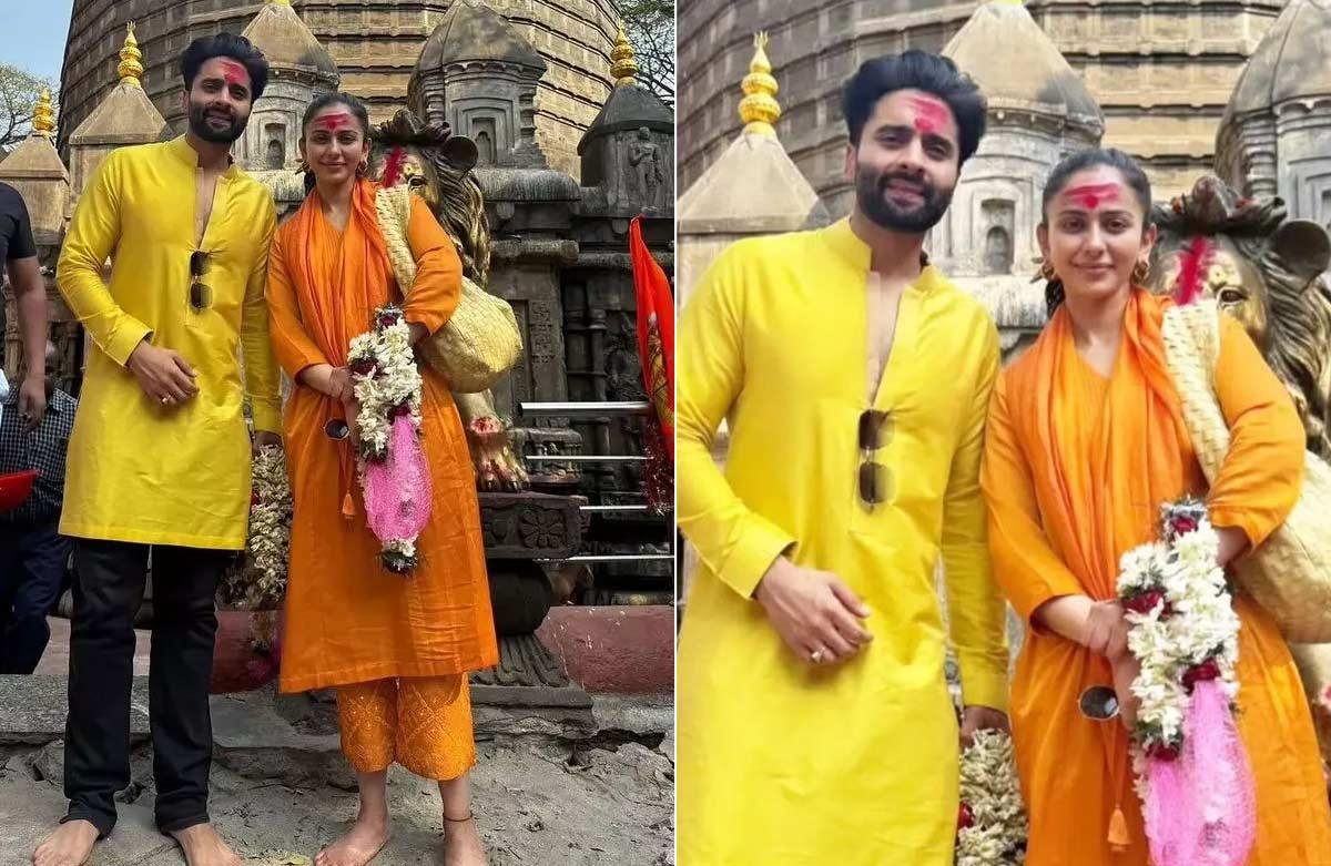 Rakul-Jackky visits Kamakhya Devi Temple