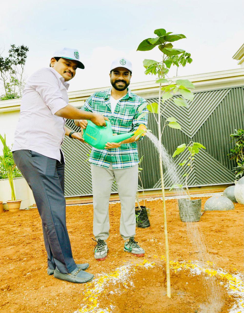 Ram Charan accepts Prabhas Green India Challenge