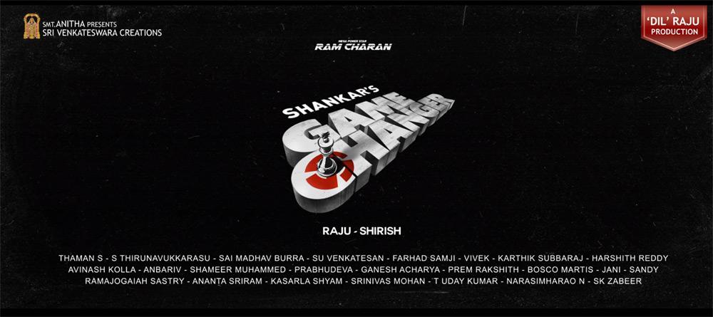 Ram Charan and Shankar Combo Film Title is Game Changer 