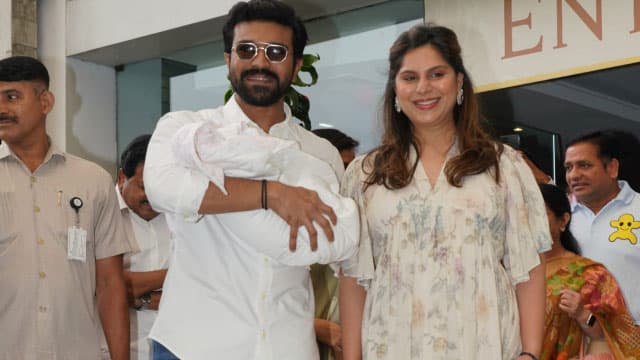 Ram Charan and Upasana make 1st appearance with daughter