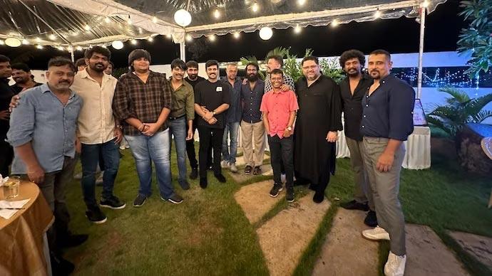 Ram Charan at Shankar birthday party