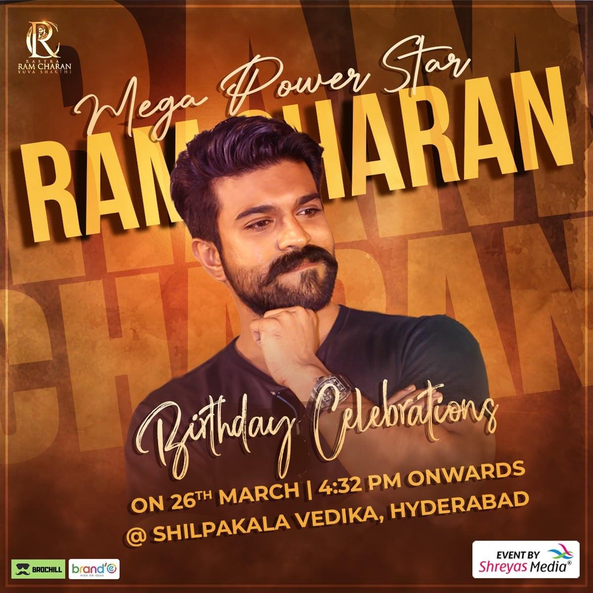 Ram Charan Birthday celebrations on 26th March