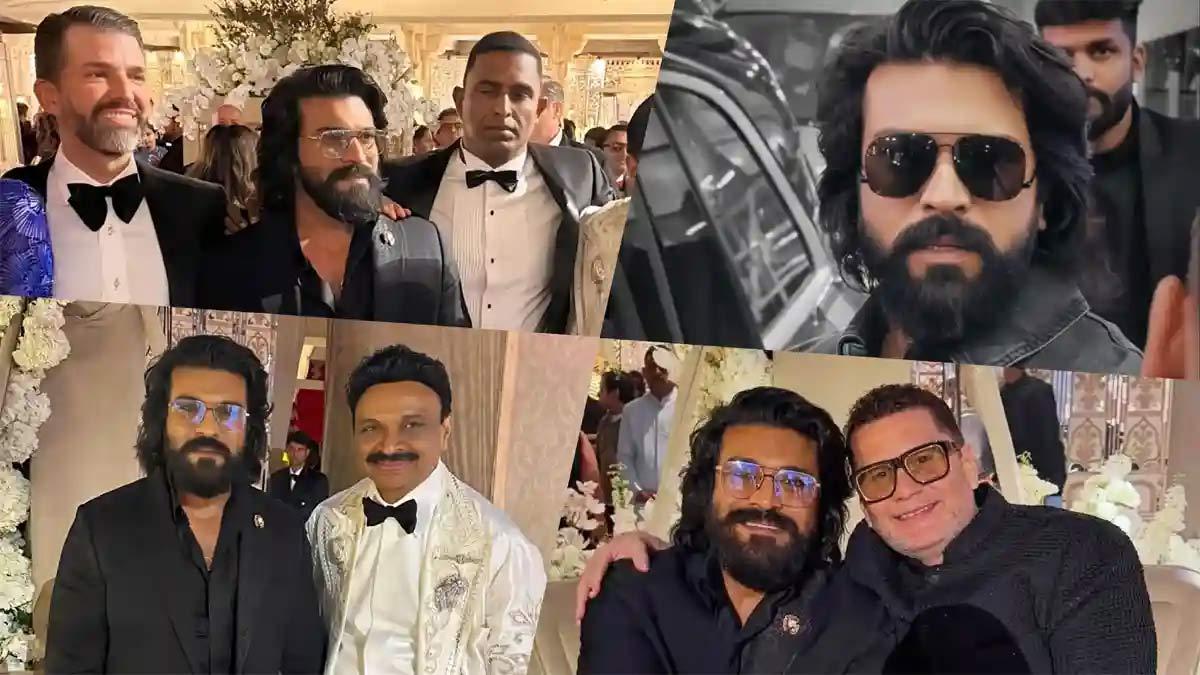 Ram Charan clicked with Jr Trump