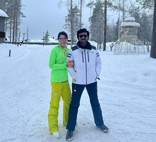 Ram Charan enjoying a romantic holiday