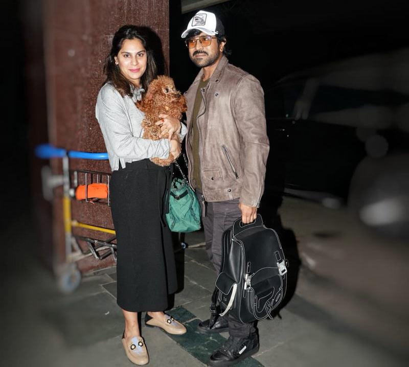 Ram Charan heads to Japan with his wife
