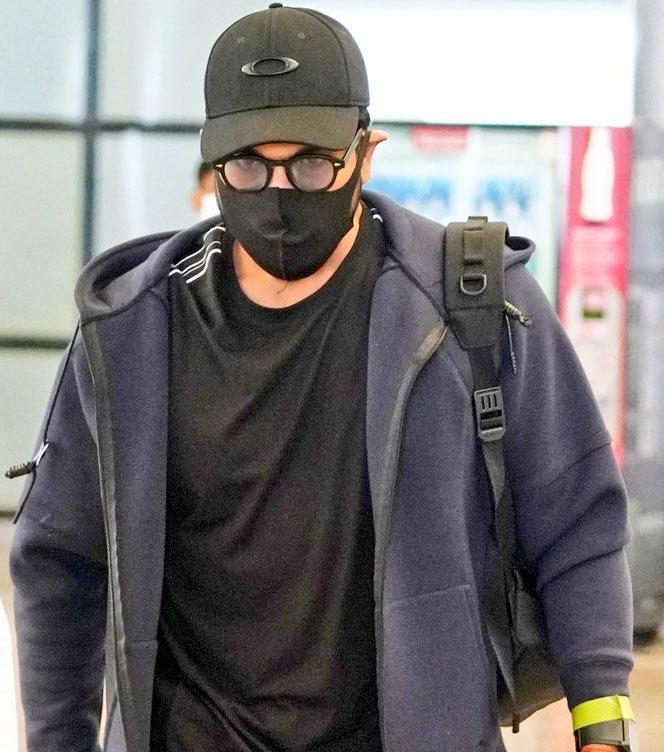Ram Charan landed in Hyderabad