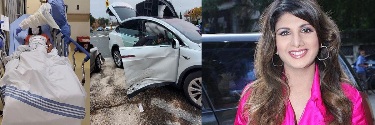 Rambha and her children injured in car accident