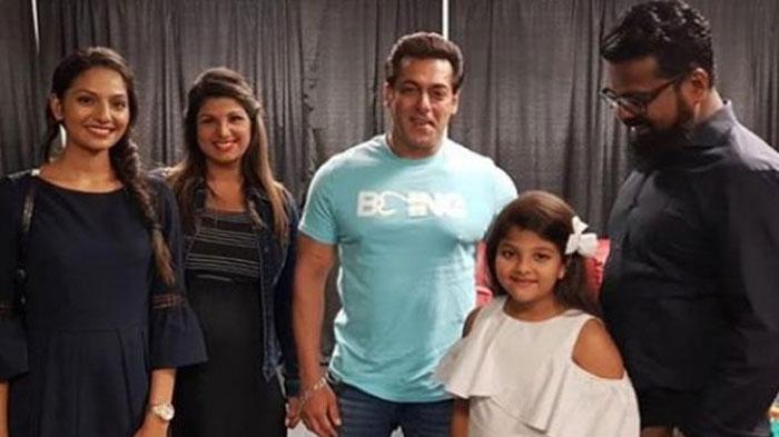 Rambha with Family meets Salman Khan at Toronto