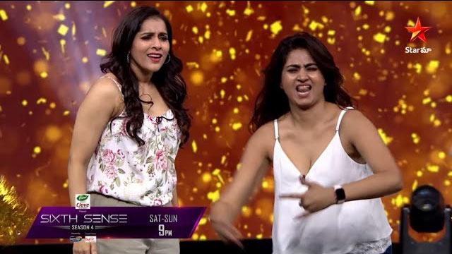 Rashmi and Varshini mass dance in Sixth sense