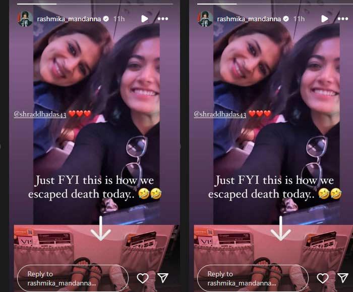 Rashmika flight makes emergency landing