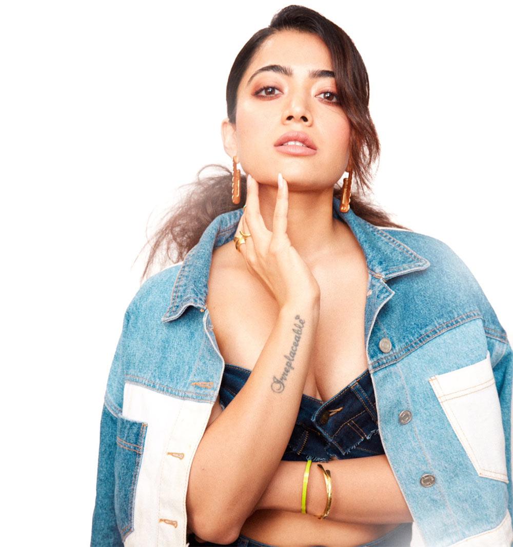 Rashmika hot show in Goodbye Promotions 